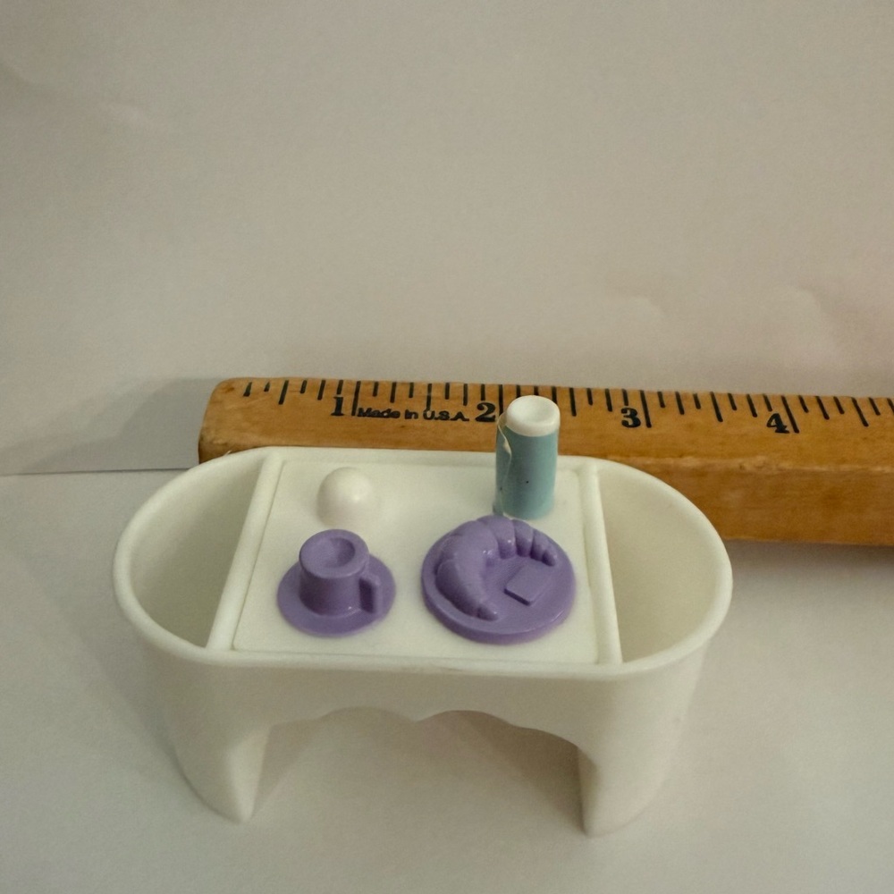 BARBIE Early 2000’s White and Purple Breakfast in bed set